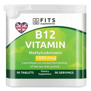 Toidulisand FITS B12-Vitamiin metüülkobalamiin (1000mcg, 90 tabletti)