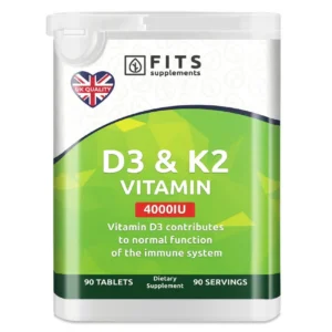Toidulisand FITS D3-Vitamiin 4000IU & K2-Vitamiin (90 tabletti)